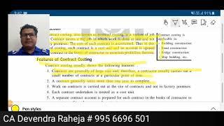 #01 Contract Costing