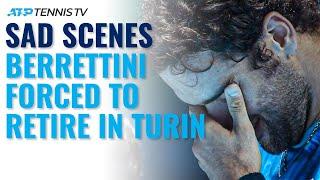 Matteo Berrettini Devastating Injury vs Zverev  | Nitto ATP Finals 2021