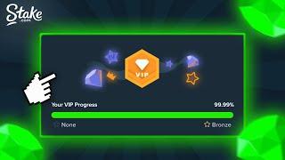 Using WAGER Strategy To Get BRONZE Vip! (Stake)