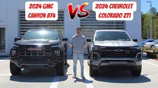 2024 GMC Canyon AT4 VS 2024 Chevy Colorado Z71 - Which Midsize Truck Is The Better Deal?