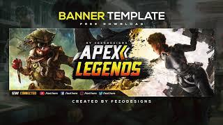 Apex Legends Gaming Banner Template | For Twitter | FezoDesigns