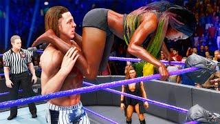 WWE 2K20: Matt Riddle vs Naomi (MMA/UFC attire), intergender wrestling