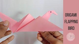 Origami Flapping Bird || tutorial || how to make || step by step