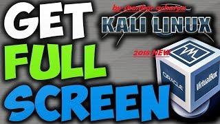 HOW TO MAKE KALI LINUX FULL SCREEN IN VMWARE | 2018