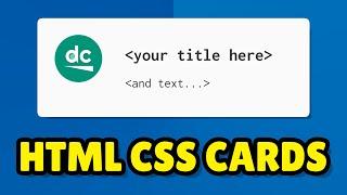 Easy HTML & CSS Cards