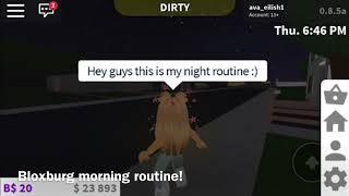 TROPICAL PLAYS/ Bloxburg night routine! 