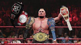 BROCK LESNAR Wins All Championships | WWE 2K Custom Story