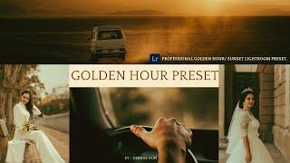 GOLDEN HOUR Preset - Lightroom Mobile | Professional Golden Hour preset | Moody golden hour Preset |