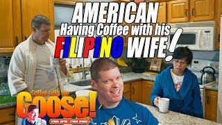 Filipino Wife Having Coffee with American Husband! (blooper ending!)