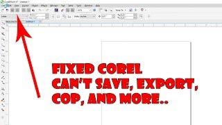 Fixed CorelDraw Can't Save,Export,Copy and more