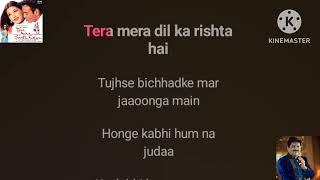 Tera Mera Saath Rahen | Udit Narayan | Karaoke With Scrolling Lyrics |  In English | By MK Karaoke