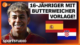 Spanien – Kroatien Highlights | UEFA EURO 2024 | sportstudio