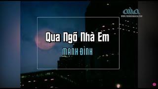 Karaoke | Qua Ngõ Nhà Em | Nhạc Sĩ: Anh Bằng | Mạnh Đình