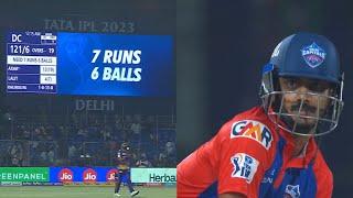 Last Over Highlights Delhi vs Kolkata| Last over thrilling Drama Axar Patel Amazing Batting