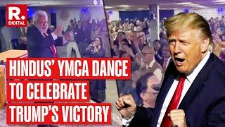 1500 Hindus Celebrate Trump Victory in US Elections, Dance To Popular Disco Song YMCA | Chicago