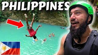 Absolutely Terrified In $40 Canyoneering Activity In Kawasan Falls, Badian, Philippines 