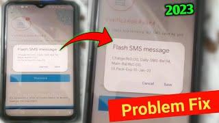 Flash SMS Message Problem Fix | flash message kaise band kare Phone me | verification failed sms