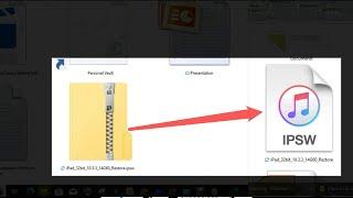 iPhone  IOS : How to Convert zip File to IPSW