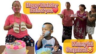 || BIRTHDAY SPECIAL || MUMY LE LIFE MAA 1ST TIME CAKE KAATDAI️2TAA BIRTHDAY KHADA BEHOS
