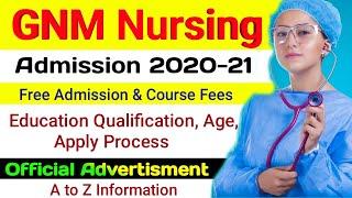 GNM Nursing Admission 2020-21 | Education Qualification, Age, Apply Process | Smart In Assam