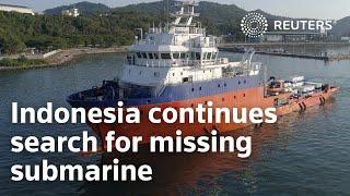 Indonesia continues search for missing submarine