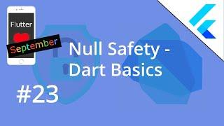 Flutter Tutorial - Null Safety - Dart Basics