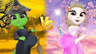 Wicked!  Elphaba Pregnant vs Glinda Pregnant | My Angela 2 Cosplay