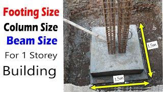 Size of Footing for 1 Storey House   Footing Reinforcement for Ground Floor house