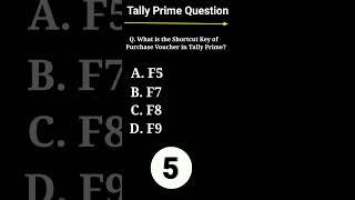 What is the Shortcut key of Purchase Voucher in Tally Prime?