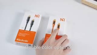 Mcdodo CA-211 Amber Series Type-C to Type-C PD 100W Transparent Data Cable 1.2m 1.8m