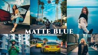 Matte Blue Preset | Lightroom Mobile Preset Free DNG | lightroom tutorial | lightroom presets