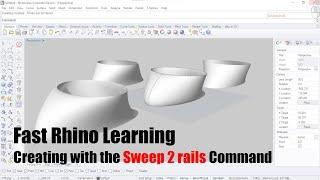 Sweep 2 rails - Fast Rhino Learning