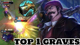 Wild Rift Graves - Top 1 Graves Gameplay (1 vs 9) Rank Challenger