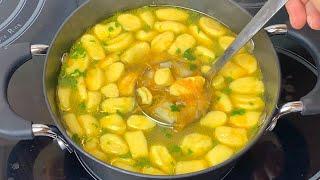 Ancient flour soup in 15 minutes! Delicious, economical and quick Soup!