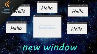 Java open a new GUI window 