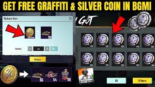 Get Free Graffiti And Silver Coins In Bgmi | How To Get Silver Coins In Bgmi | Free Graffiti In Bgmi