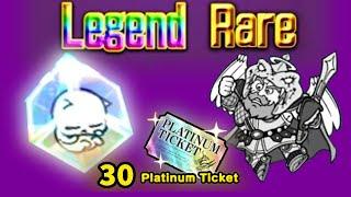 The Battle Cats - Spending 40k CatFood and 30 Platinum Tickets for Legend LeleLuga & Black Zeus