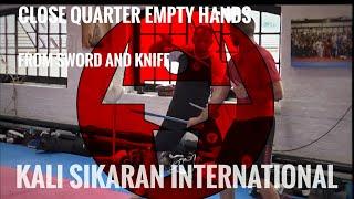 Kali Empty Hands from Espada y Daga (Sword and Knife) - Johan Skalberg, Kali Sikaran International