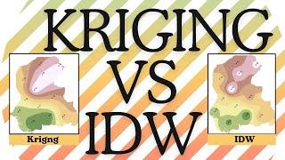 Interpolation in ArcGIS: Kriging VS IDW