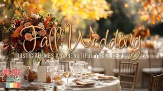 Elegant Fall Wedding Decor: Rustic Themes and Beautiful Table Centerpieces