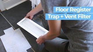 Vent Assist Floor Register Vent Trap and Air Filter Combo