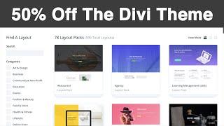 [50% Off] Divi Theme Review: Creating A WordPress website Using The Divi Builder.