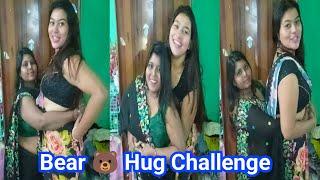 Bear  Hug Challenge With Sister(part-2) Funny Video @paprisdreamworld6019