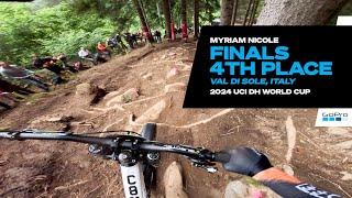 GoPro: Myriam Nicole's 4TH PLACE FINALS - Val Di Sole, Italy - '24 UCI Downhill MTB World Cup