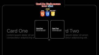 Card on circle mouse hover effect using html css & javascript #codingshorts #mousehovereffect