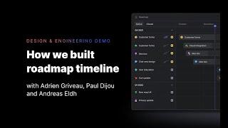 Design & Engineering Demo: Roadmap Timeline