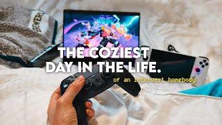 gaming vlog ️ chilling with the coziest portable gaming setup