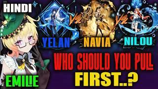 [HINDI] GENSHIN 4.8 BANNER WHO SHOULD YOU PULL FIRST..? Genshin Review India