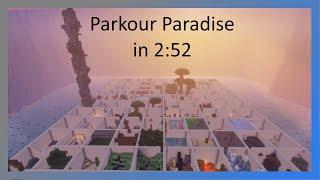 Parkour Paradise v2 Speedrun in 2:52