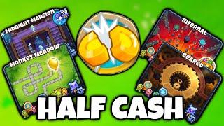 How To Beat almost Every Map on Half Cash Mode in BTD6